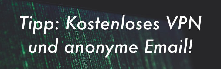 Kostenloses VPN und PGP-Verschlüsselung für den Mailaccount - gratis!